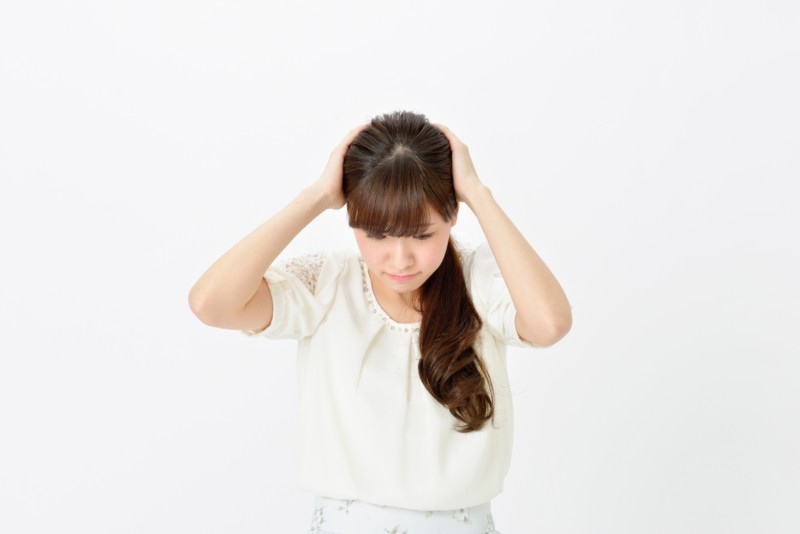 困った女性
